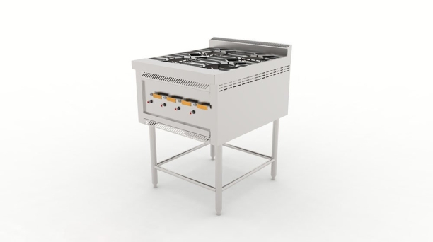 Four Open Burner Stand