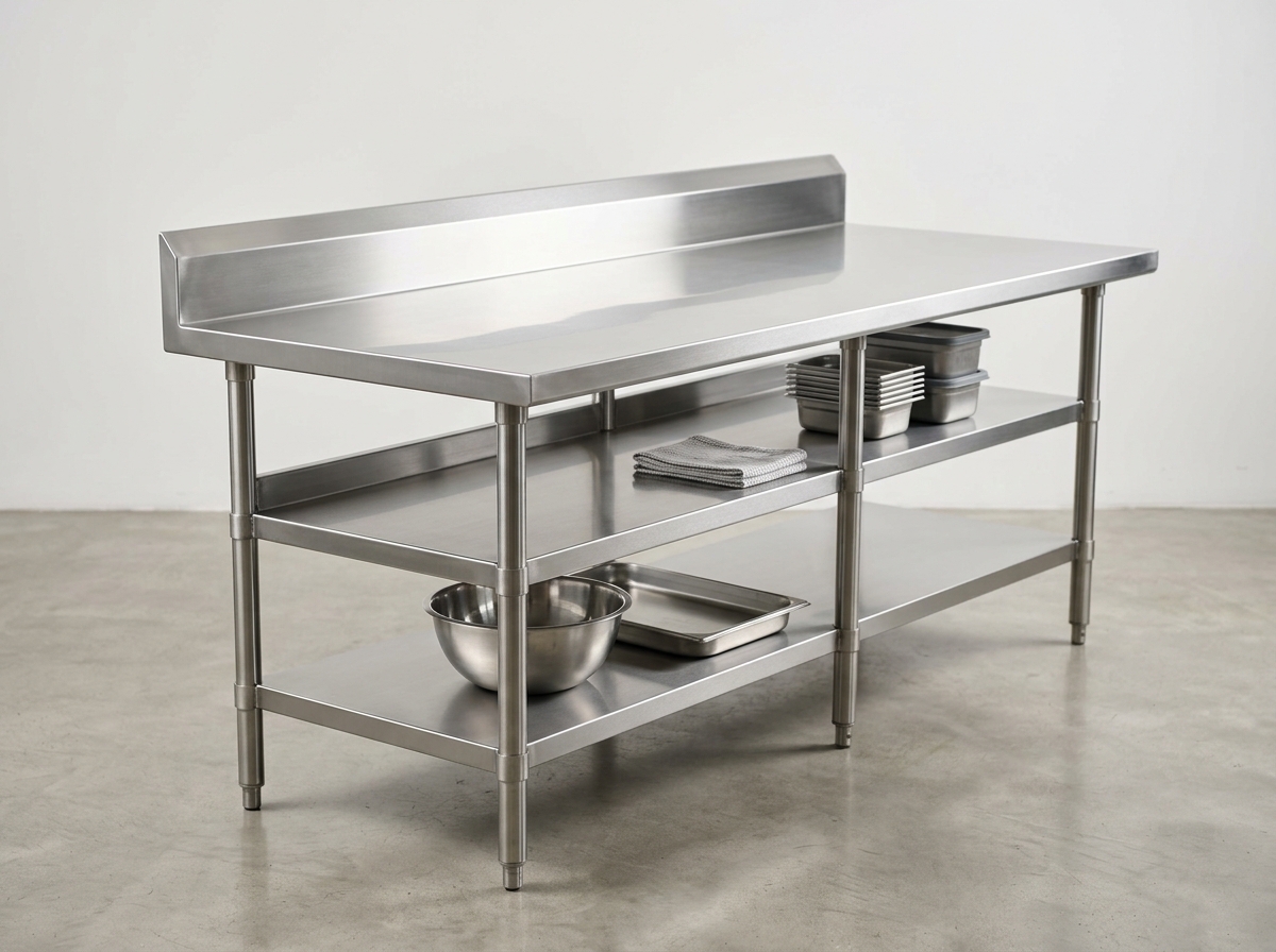 Meja Kerja Stainless 150cm